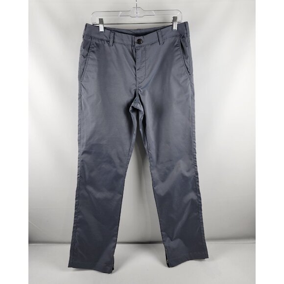 Bonobos Pants Mens 31x32 Gray Chino Maide Performance Pant Ankle Zips - Picture 1 of 11